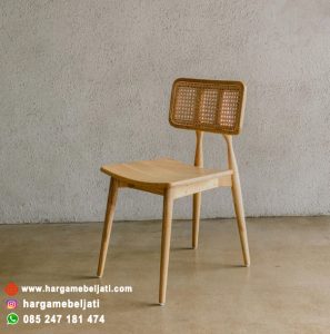 Kursi Cafe Kayu Jati x Rotan HMJ-KCF 01