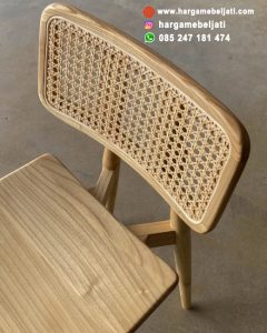 Kursi Cafe Kayu Jati x Rotan HMJ-KCF 01 - Image 4