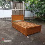 Tempat Tidur Kayu Jati Minimalis 3 Laci HMJ-TTD 02 - Image 4