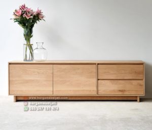 Buffet TV Kayu Jati Minimalis Modern HMJ-BFTV-04 - Image 2