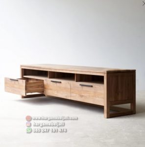 Buffet TV Kayu Jati Minimalis Modern HMJ-BFTV-07 - Image 3