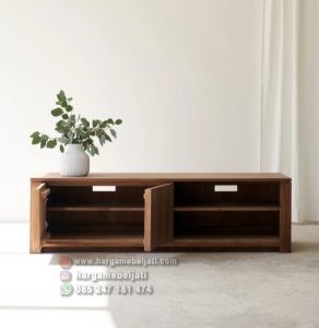 Buffet TV Kayu Jati Minimalis Modern HMJ-BFTV-08 - Image 2