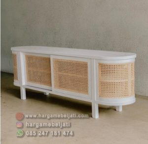 Buffet TV Kayu Jati x Rotan HMJ-BFTV 02