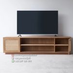 Buffet TV Kayu Jati x Rotan Minimalis Modern HMJ-BFTV-05