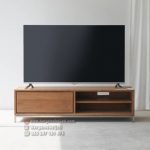 Buffet TV Kayu Jati x Stainless Steel Minimalis Modern HMJ-BFTV-06