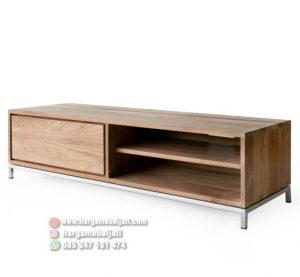 Buffet TV Kayu Jati x Stainless Steel Minimalis Modern HMJ-BFTV-06 - Image 4