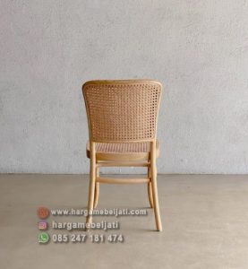 Kursi Cafe Kayu Jati x Rotan HMJ-KCF 03 - Image 2