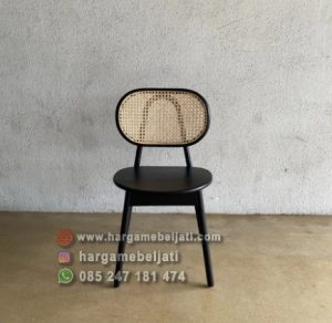 Kursi Cafe Kayu Jati x Rotan HMJ-KCF 04