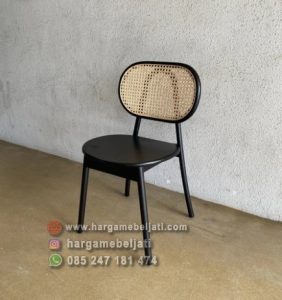 Kursi Cafe Kayu Jati x Rotan HMJ-KCF 04 - Image 2