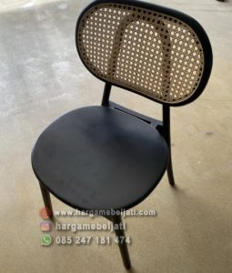 Kursi Cafe Kayu Jati x Rotan HMJ-KCF 04 - Image 4