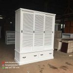 Lemari Pakaian 3 Pintu Minimalis Modern HMJ-LPKN 03
