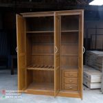 Lemari Pakaian Minimalis Kayu Jati HMJ-LPKN 02 - Image 2