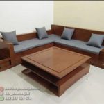 Set Kursi Tamu Minimalis Kayu Jati  L Shape HMJ-SKTMU 01