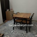 Set Kursi Makan Minimalis Kayu Jati x Rotan HMJ-SKMKN 03