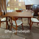 Set Kursi Makan Minimalis Retro Kayu Jati HMJ-SKMKN 07