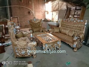 Set Kursi Tamu Klasik Ukir Mewah Turkey Style Kayu Jati HMJ-SKTMU 12