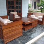 Set Kursi Tamu Minimalis Box Kayu Jati  HMJ-SKTMU 03
