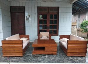 Set Kursi Tamu Minimalis Box Kayu Jati  HMJ-SKTMU 03 - Image 2