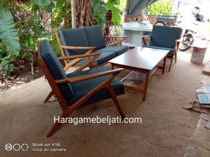 Set Kursi Tamu Minimalis Retro Kayu Jati HMJ-SKTMU 11 - Image 2