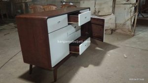 Buffet Kayu Jati Minimalis Modern HMJ-BUFT 09 - Image 2