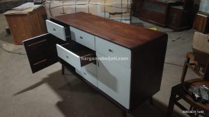 Buffet Kayu Jati Minimalis Modern HMJ-BUFT 09 - Image 3