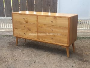 Buffet Kayu Jati Minimalis Retro HMJ-BUFT 11