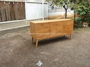 Buffet Kayu Jati Minimalis Retro HMJ-BUFT 12
