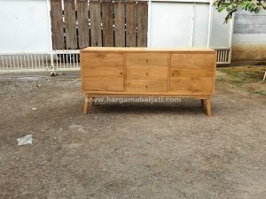 Buffet Kayu Jati Minimalis Retro HMJ-BUFT 12 - Image 2