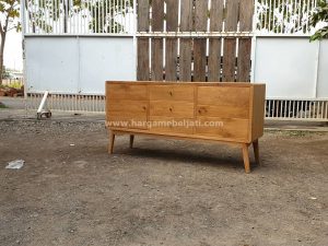Buffet Kayu Jati Minimalis Retro HMJ-BUFT 12 - Image 3