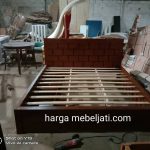Dipan Tempat Tidur Kayu Jati Minimalis Modern HMJ-TTD 12