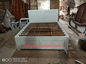 Tempat Tidur Slorok Kayu Jati Minimalis Modern HMJ-TTD 09 - Image 2