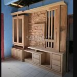 Almari Partisi Penyekat Ruangan Minimalis Kayu Jati HMJ-ALPR 02