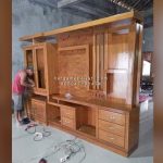 Almari Partisi Penyekat Ruangan Minimalis Kayu Jati HMJ-ALPR 02 - Image 2