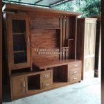 Almari Partisi Penyekat Ruangan Minimalis Kayu Jati HMJ-ALPR 08