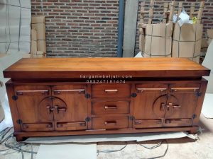Buffet Kayu Jati Minimalis Model Oriental HMJ-BUFT 18 - Image 2
