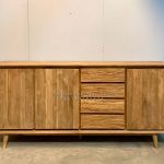 Buffet Kayu Jati Minimalis Retro HMJ-BUFT 23