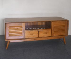 Buffet TV Kayu Jati Retro Scandinavian HMJ-BFTV 17 - Image 2