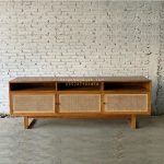 Buffet TV Kayu Jati x Rotan Minimalis HMJ-BFTV 15