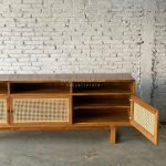 Buffet TV Kayu Jati x Rotan Minimalis HMJ-BFTV 15 - Image 2