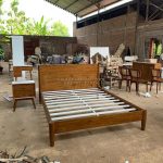 Dipan Tempat Tidur Kayu Jati Minimalis Retro Style HMJ-TTD 13