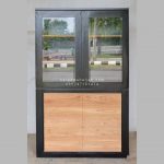 Display Cabinet Lemari Pajangan Almari Hias Minimalis kayu Jati HMJ-DSC 03 - Image 2