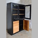 Display Cabinet Lemari Pajangan Almari Hias Minimalis kayu Jati HMJ-DSC 03 - Image 3