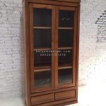 Display Cabinet Lemari Pajangan Almari Hias Minimalis kayu Jati HMJ-DSC 04