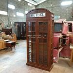 Display Cabinet Lemari Pajangan Almari Hias Telephone Box Minimalis Kayu Jati HMJ-DSC 10
