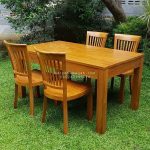 Set Kursi Makan Minimalis Kayu Jati HMJ-SKMKN 12