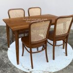 Set Kursi Makan Retro Kayu Jati x Rotan HMJ-SKMKN 09 - Image 3