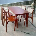 Set Kursi Makan Retro Kayu Jati x Rotan HMJ-SKMKN 13 - Image 2