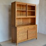 Almari Dapur Lemari Ruang Dapur Minimalis Pintu Sliding Kayu Jati HMJ-CF 03