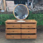 Buffet Credenza Kayu Jati With Round Mirror HMJ-BUFT 26 - Image 3