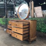 Buffet Credenza Kayu Jati With Round Mirror HMJ-BUFT 26 - Image 5